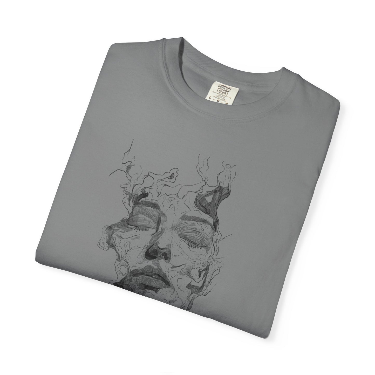 Artistic Face Print Unisex T-Shirt, Stylish Graphic Tee, Casual Wear, Gift for Art Lovers, Summer Fashion, Unique Art Shirt