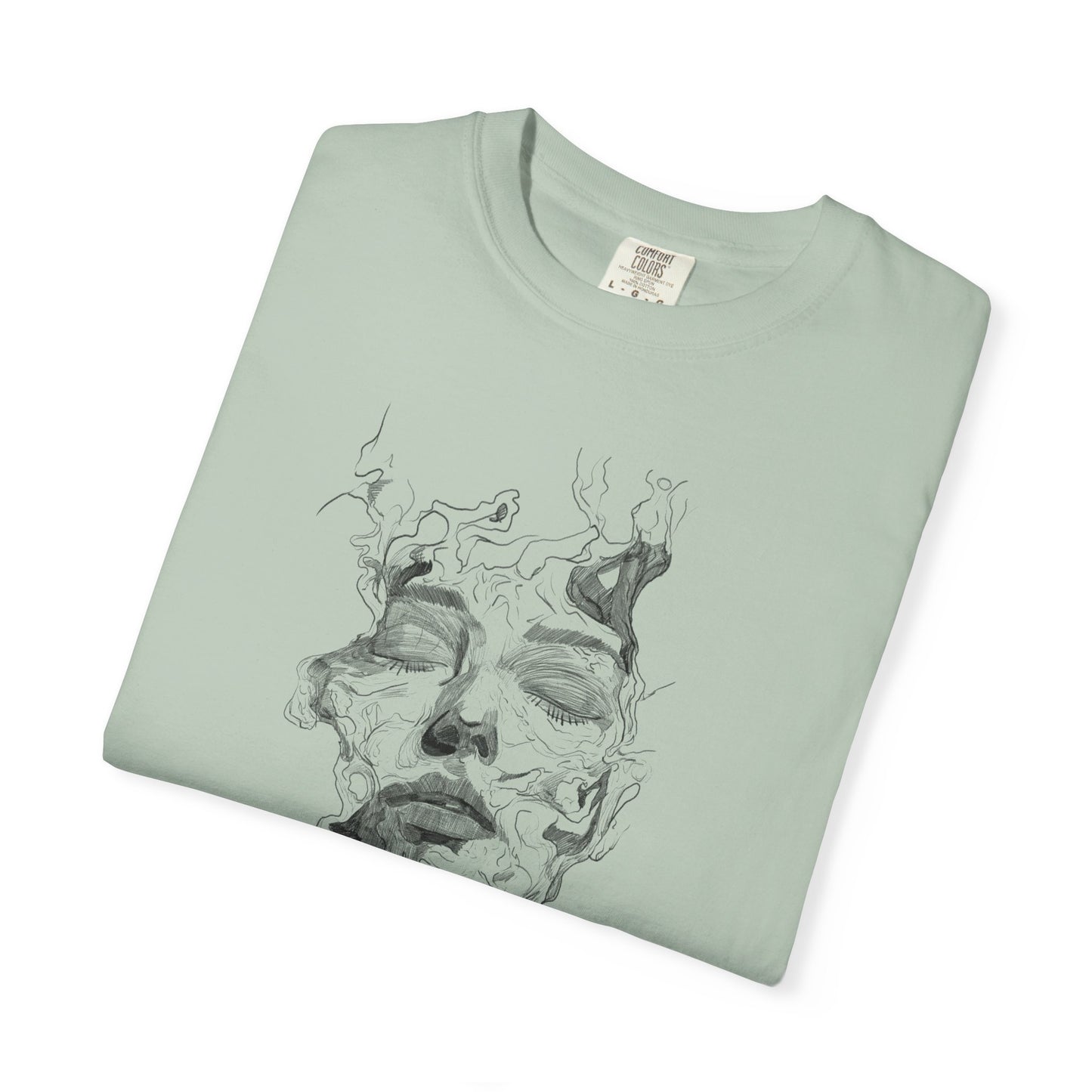 Artistic Face Print Unisex T-Shirt, Stylish Graphic Tee, Casual Wear, Gift for Art Lovers, Summer Fashion, Unique Art Shirt