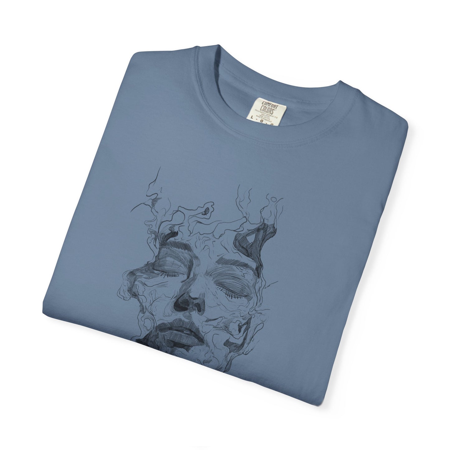 Artistic Face Print Unisex T-Shirt, Stylish Graphic Tee, Casual Wear, Gift for Art Lovers, Summer Fashion, Unique Art Shirt